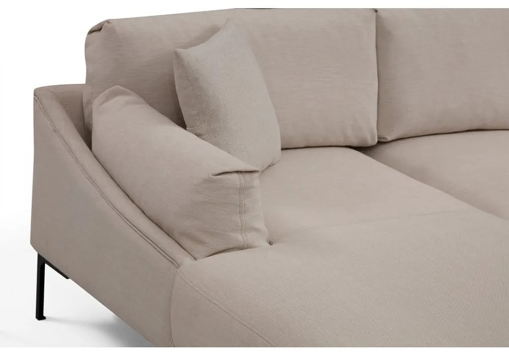 Leo világosbézs sarokkanapé, bal oldali - Artie