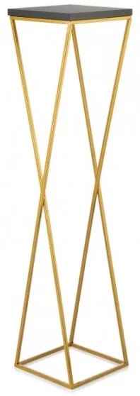 LOFT virágtartó állvány 100x24 cm arany/fekete