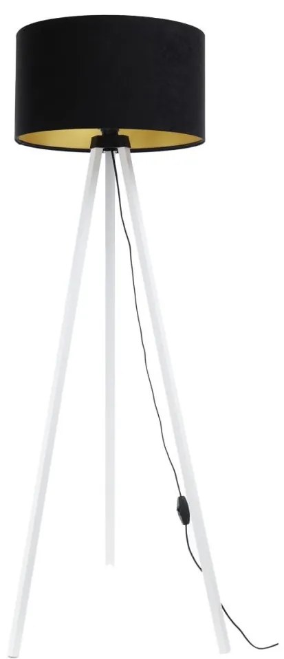 Állólámpa STANDART 1xE27/60W/230V fekete/fehér