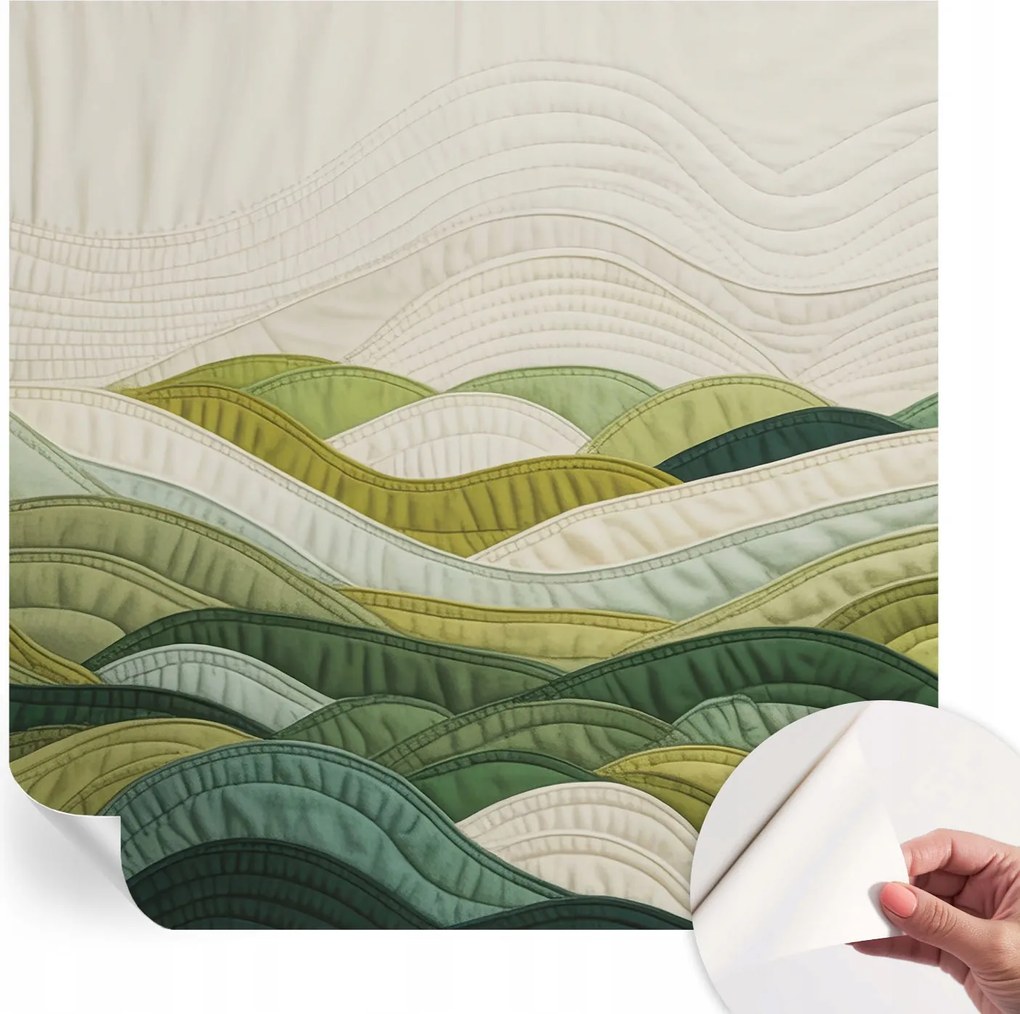 Öntapadós Stílusos Dekoratív Fotótapéta Szövet dombok 250x250 cm