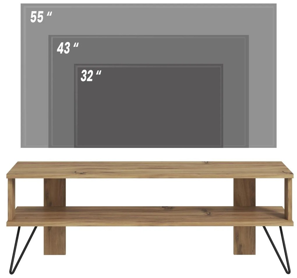 TV asztal/szekrény Dual (tölgy). Akció -11%. 1107983