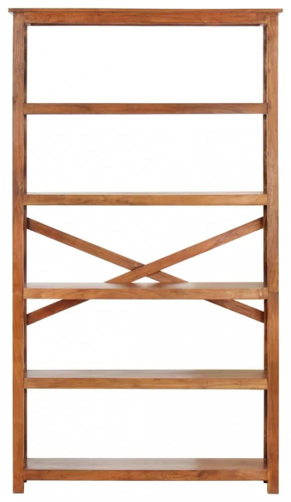 tömör akácfa könyvszekrény mézszínű felülettel 100x30x180 cm