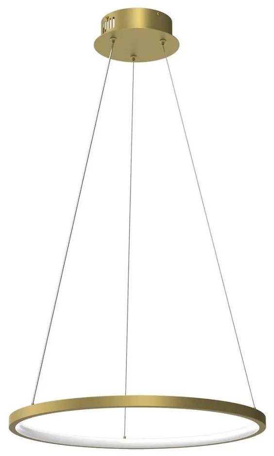 LED Csillár zsinóron HOOP LED/27W/230V átm. 50 cm 4000K arany