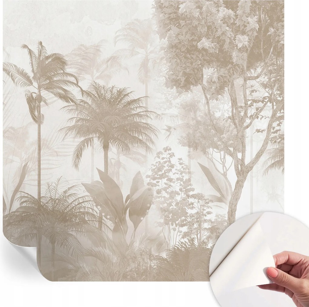 Modern öntapadós fali fotótapéta Trópusi tájkép 250x250 cm