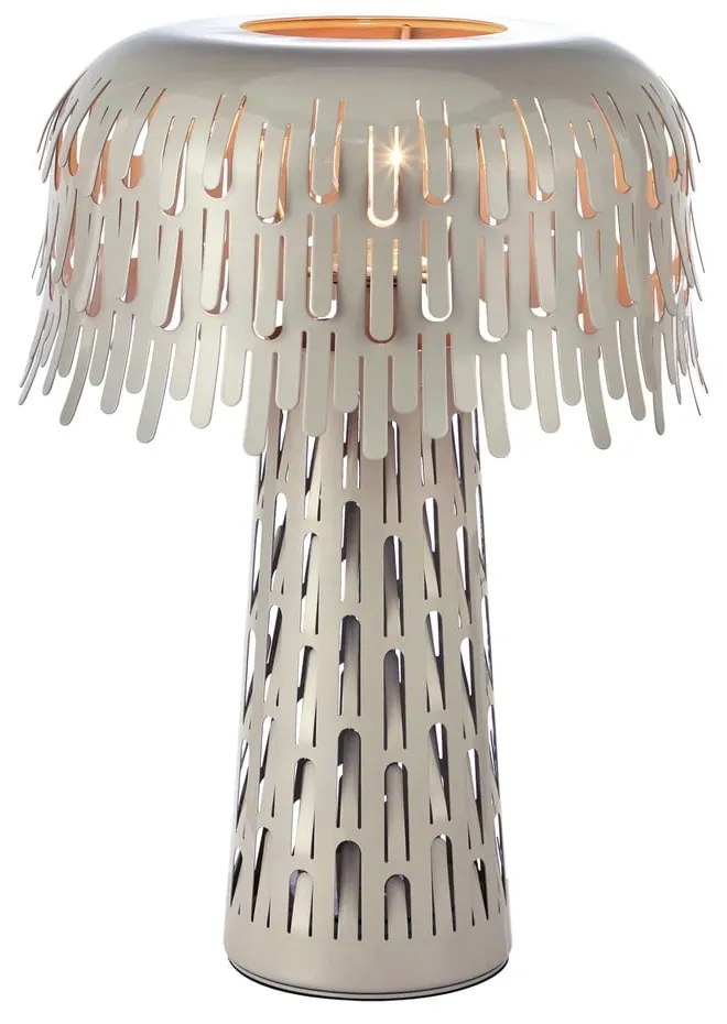 Szürkésbézs asztali lámpa fém búrával (magasság 38 cm) Verbera – Markslöjd