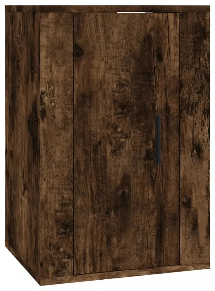 2 db füstös tölgy falra szerelhető TV-szekrény 40x34,5x60 cm