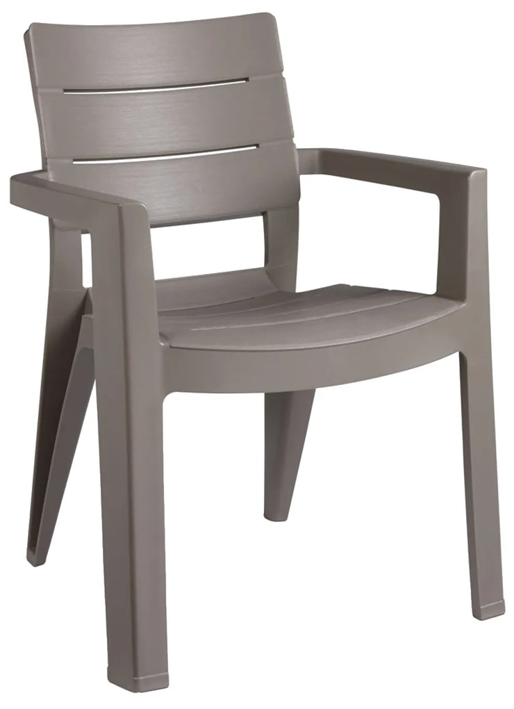 CURVER SZÉK IBIZA MAGASTÁMLÁS CAPPUCCINO MŰANYAG FAHATÁSÚ 62X62X83CM