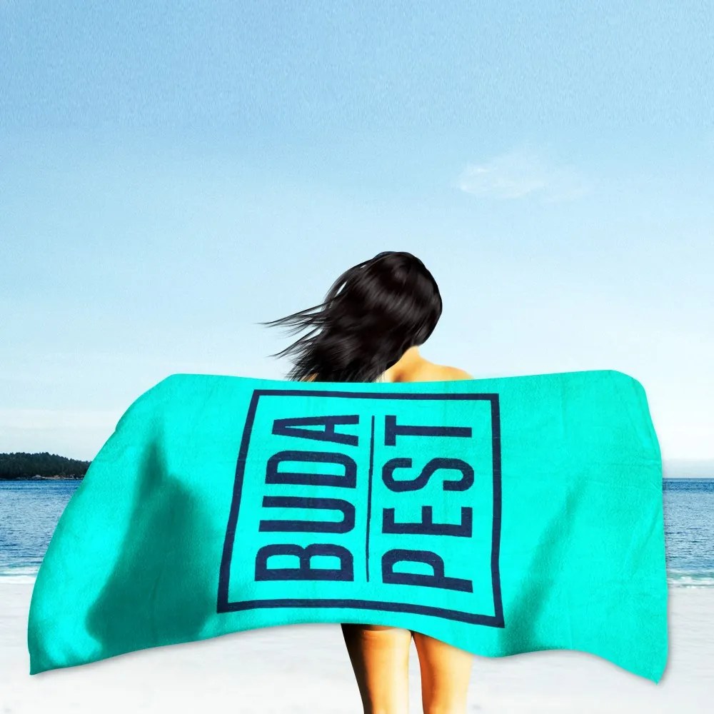 Budapest türkiz strandtörölköző