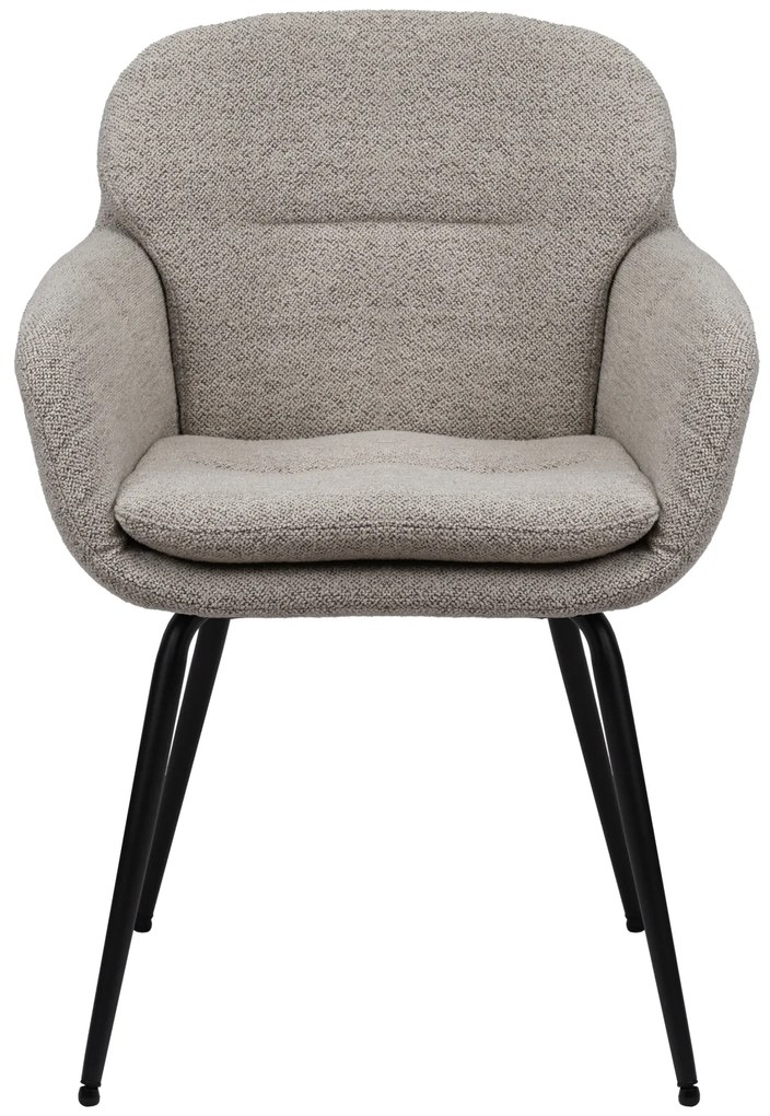 MAZZONI EXPORT GEORGIA Beige Latte (Monza 60 szövet) - MODERN KÁRPITOZOTT BOUCLÉ SZÉK NAPPALIBA/ÉTKEZŐBE/LOFT IRODÁBA