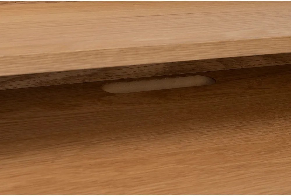 Szekreter típusú íróasztal tölgyfa dekoros asztallappal 60x120 cm Giorgio – White Label