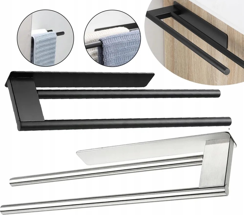 Fürdőszobai Törölközőtartó, Rozsdamentes Acél Törölközőtartó