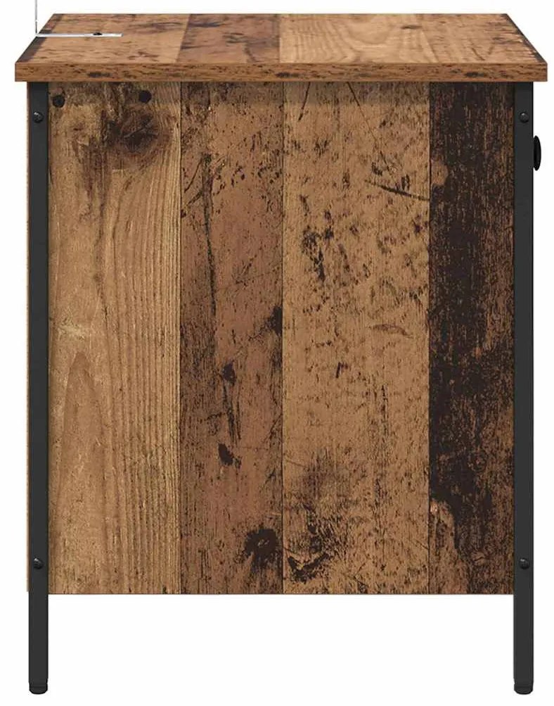 Éjjeliszekrény fiókkal 2 pcs Régi fa 40 x 42 x 50 cm Faanyag