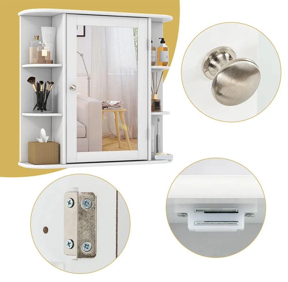 Fürdőszobai tükrös tárolószekrény