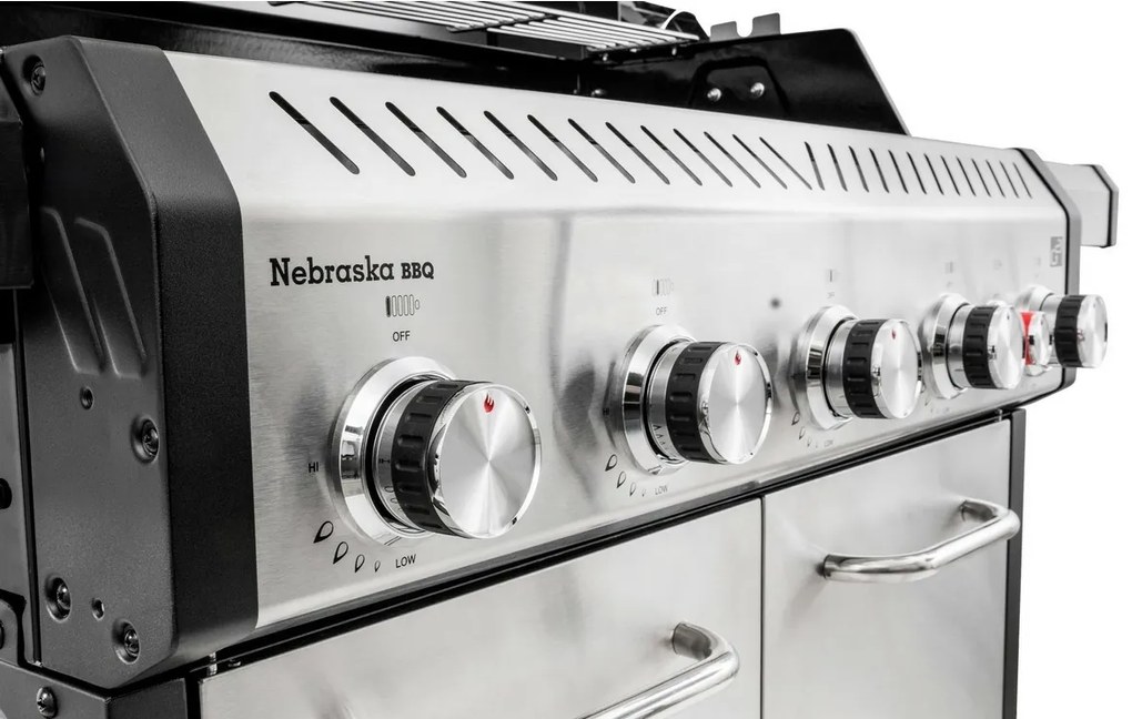 G21 Nebraska BBQ Premium line gázgrill, 6 égő + redukciós szelep ingyen