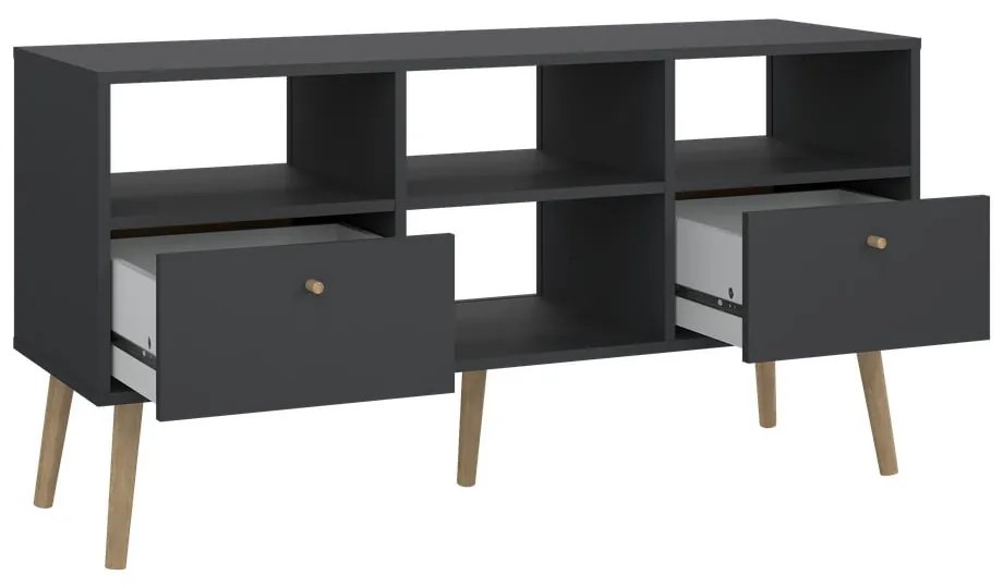 Antracitszürke TV-állvány 117x61 cm Bodo – Tvilum
