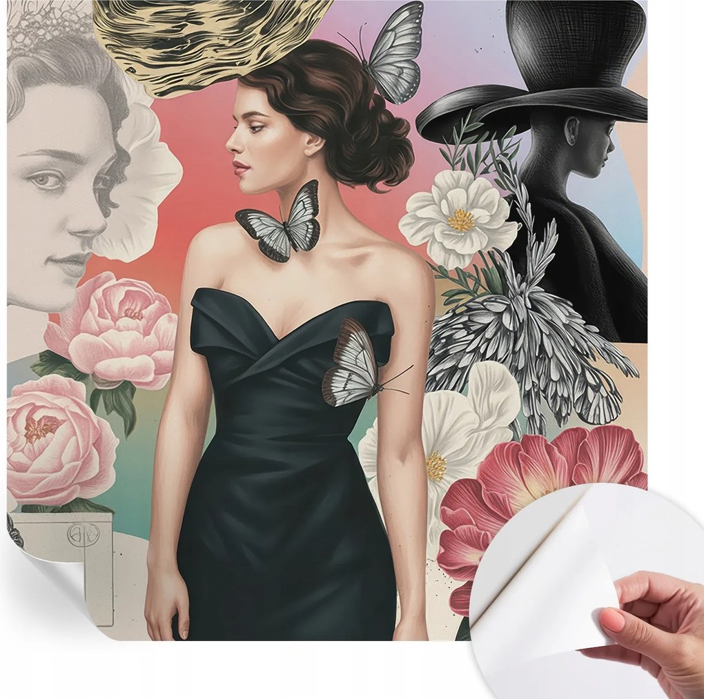 Öntapadós Dekoratív Fotótapéta Hálószobába Virágok és portrék 250x250