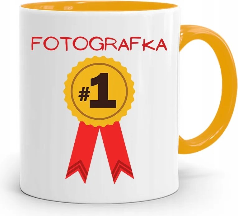 Bögre Sárga Fotós Első Számú Fotós Nyomtatott Fotó