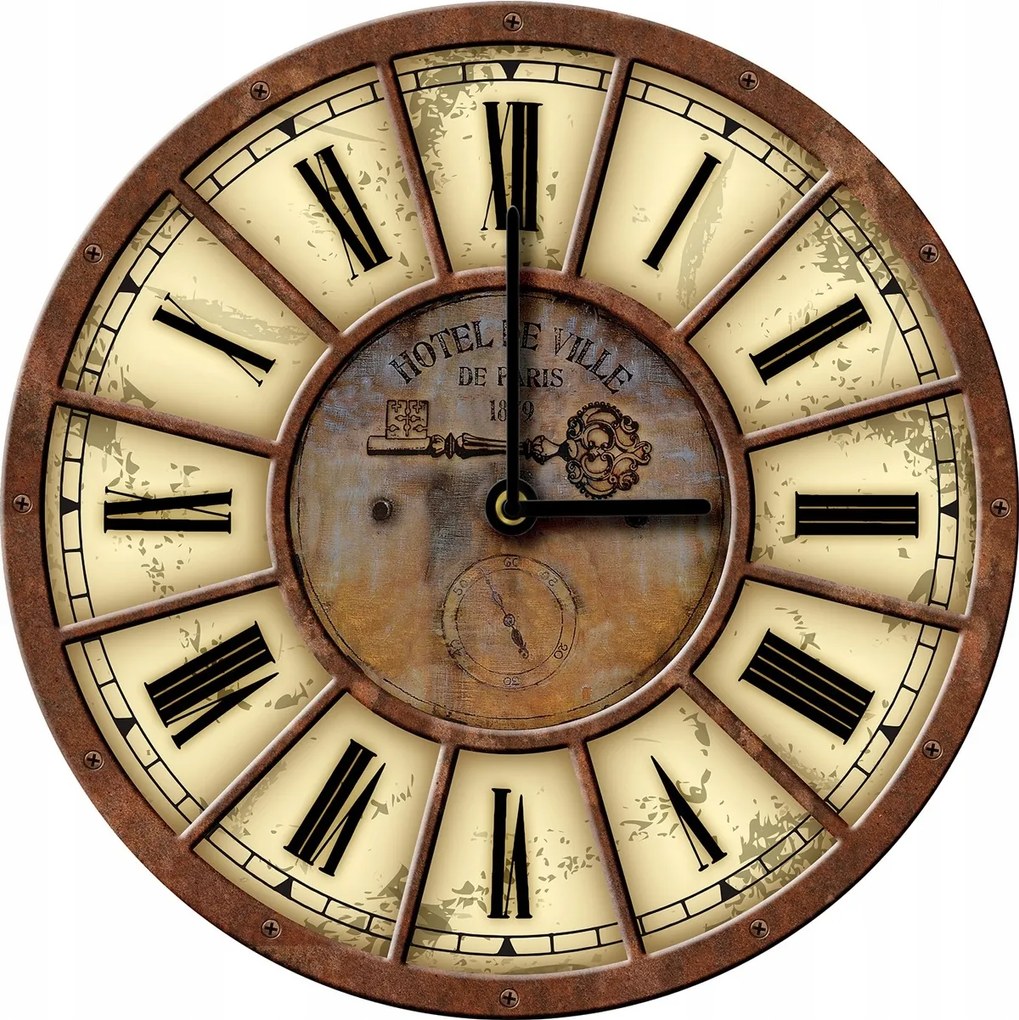 Nagy Falióra Vintage Retro Hálószoba Nappali Konyha 50x50