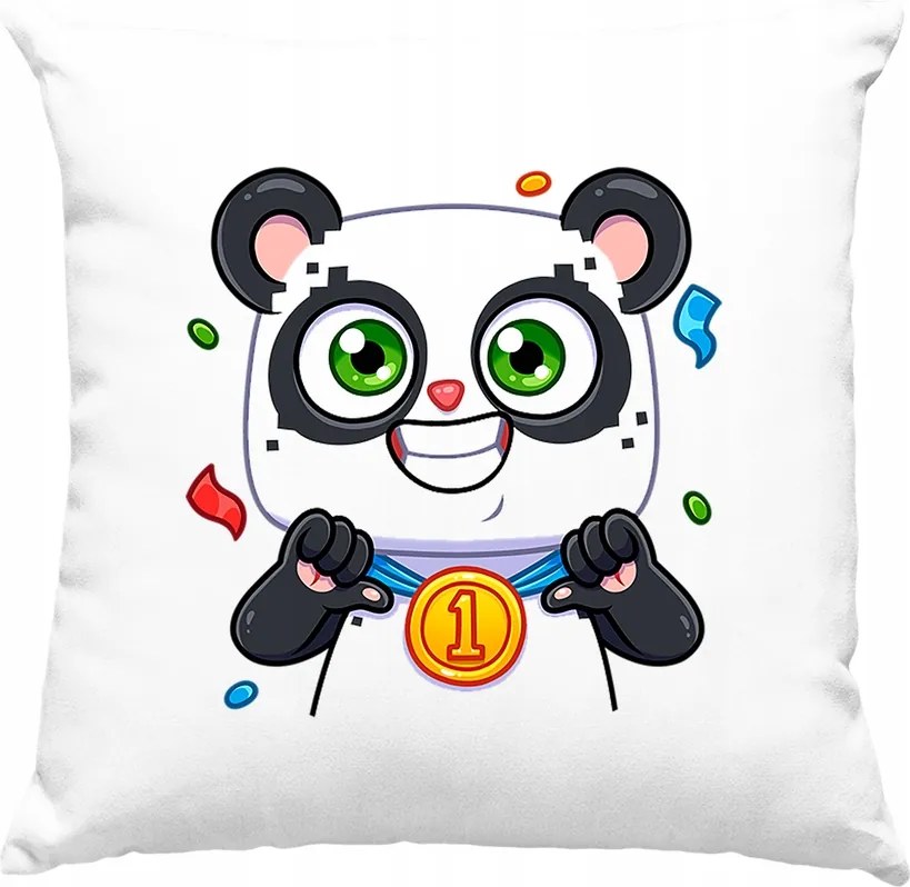 Panda vicces párna Kedves 1 fehér