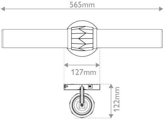 Hinkley HK-ELLISON2-BK-BN - Fürdőszobai lámpatest ELLISON 2xE27/40W/230V IP44 fekete