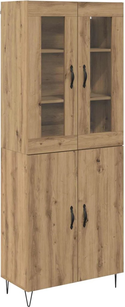 vidaXL Magasfiú Artisan tölgy 69,5 x 34 x 180 cm Faanyag