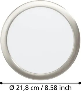 Eglo 901407 - LED beépíthető mennyezeti lámpa FUEVA LED/18,5W/230V átmérő 21,6 cm króm