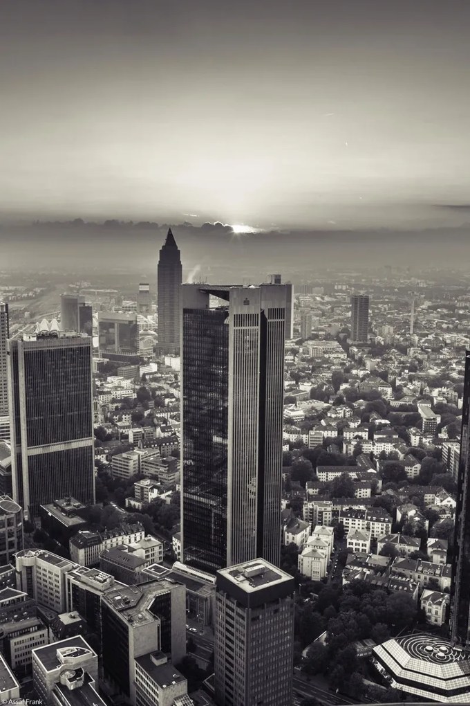 Poszter 20x30cm Város panoráma alkonyatkor 2, Assaf Frank