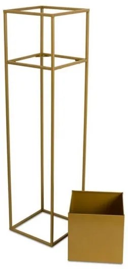 Virágállvány 90x24 cm arany színben