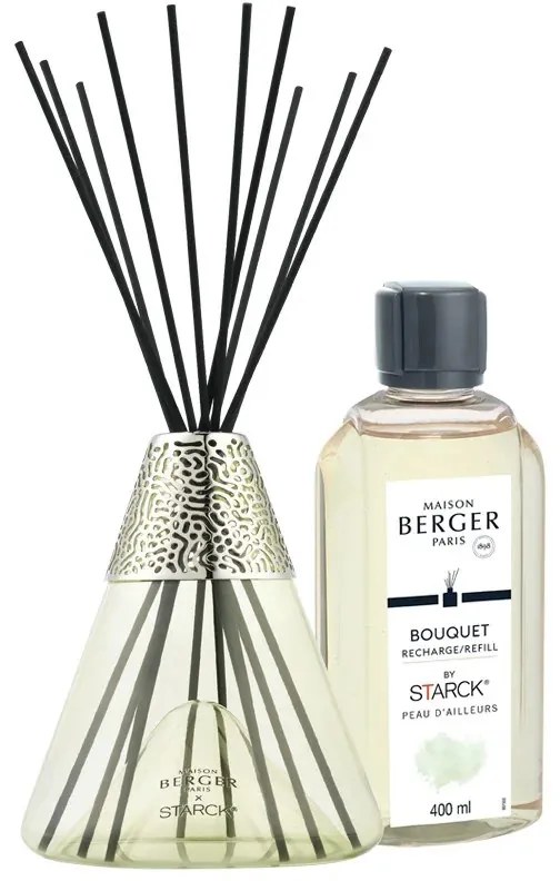 Starck pálcás diffúzor töltettel 0,4 l Peau d'Ailleurs/Bőr máshonnan zöld - Maison Berger Paris
