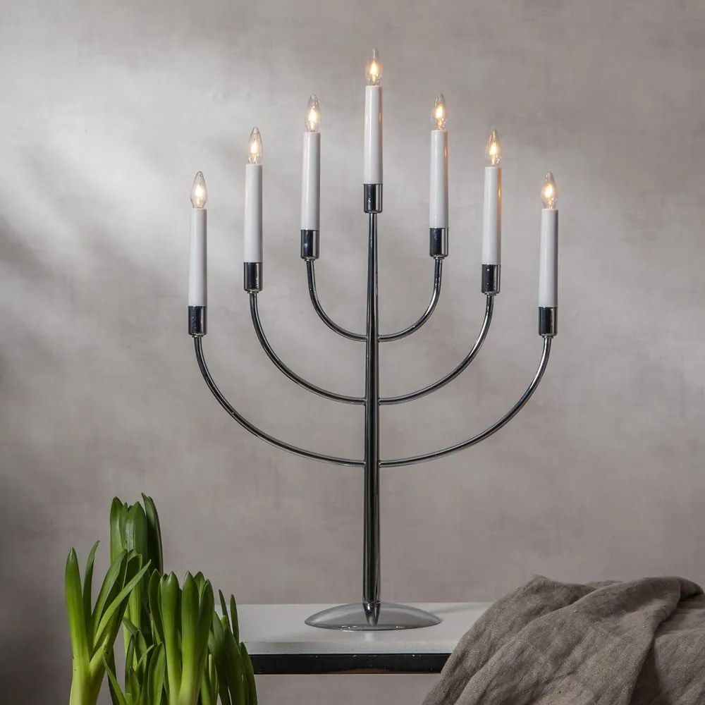 Ezüstszínű konnektorhoz csatlakoztatható karácsonyi fénydekoráció Titus – Star Trading