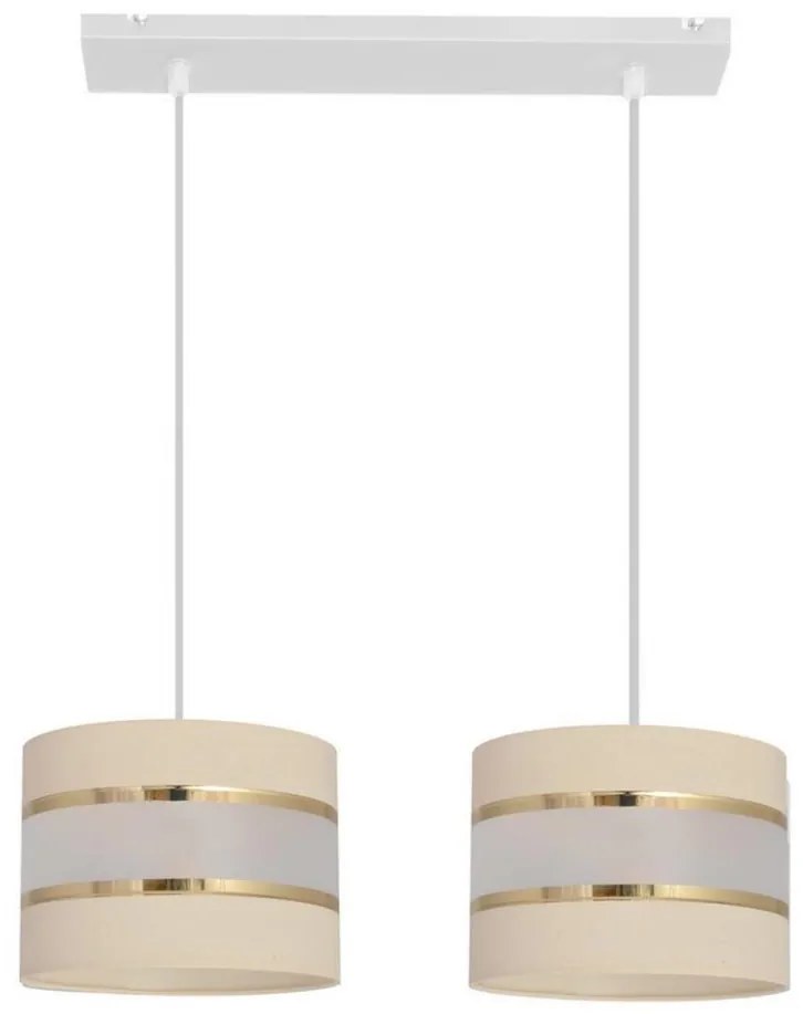 Csillár zsinóron HELEN 2xE27/15W/230V krém