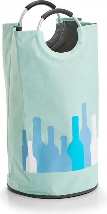 Zeller Szennyeskosár fogantyúkkal kerek, menta színű 36x72cm