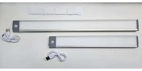LED bútorvilágítás töltővel, érzékelővel, 3,5W, 5V USB, 4200K, 46 cm