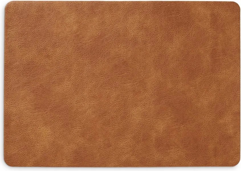 Alátét, bőr utánzat, konyak színű, 42,5 x 30 cm