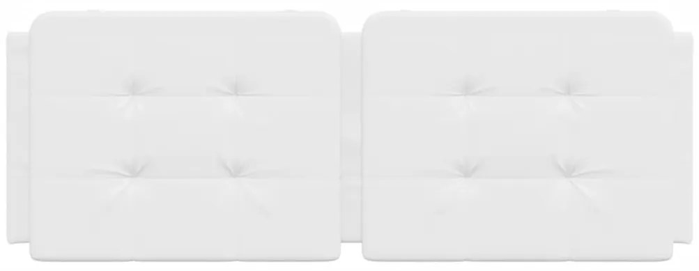fehér műbőr fejtámla párna 120 cm