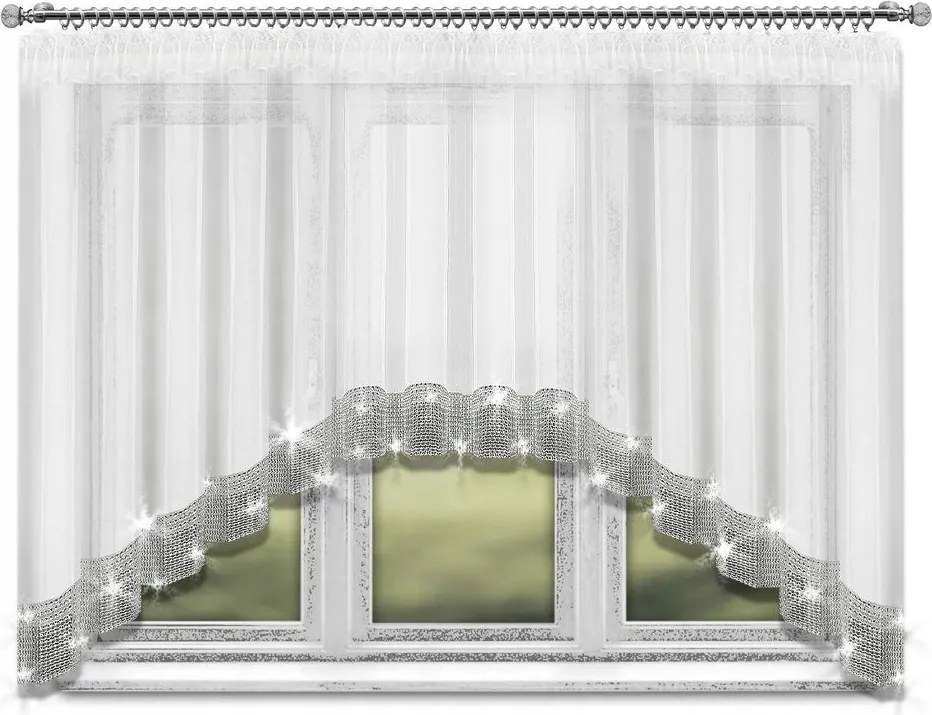 Függöny Kész Catania Strassz Ív 300x150 Fátyol 3m