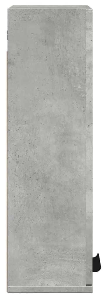betonszürke fali fürdőszobaszekrény 32x20x67 cm