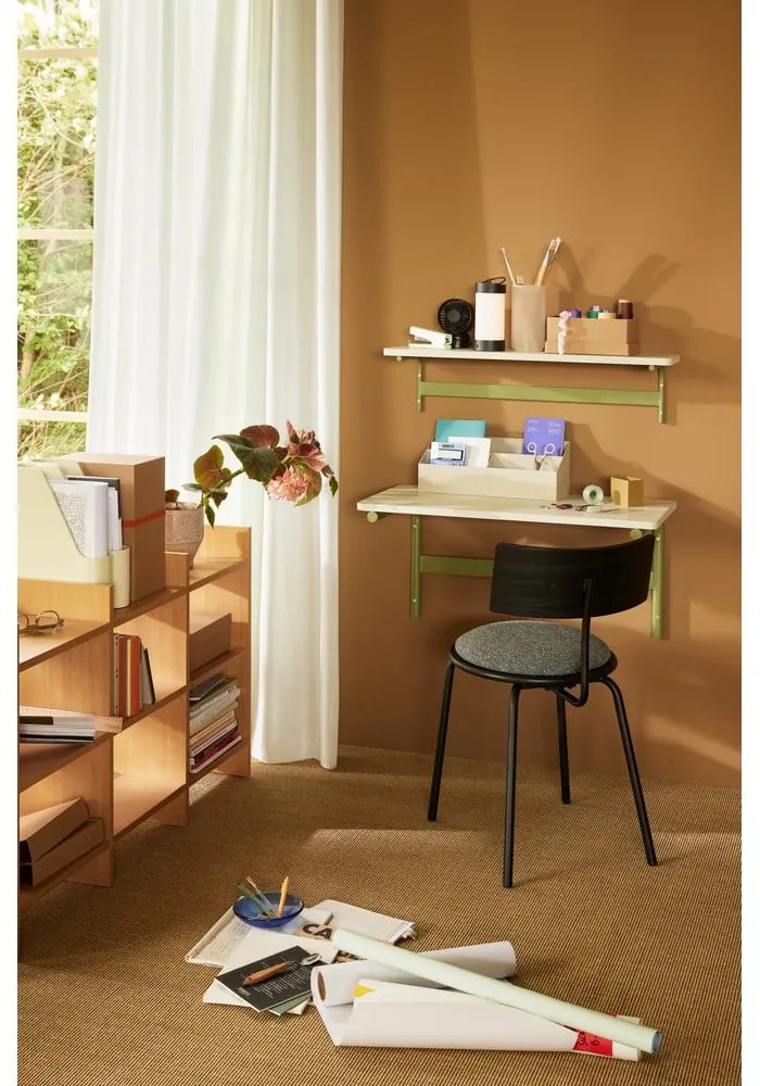 Zöld-szürke fali polc 80 cm Koi – Hübsch