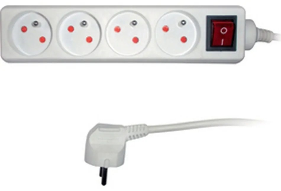 Sencor SPC 26 hosszabbító kábel  5 m, 4 hálózati csatlakozóval