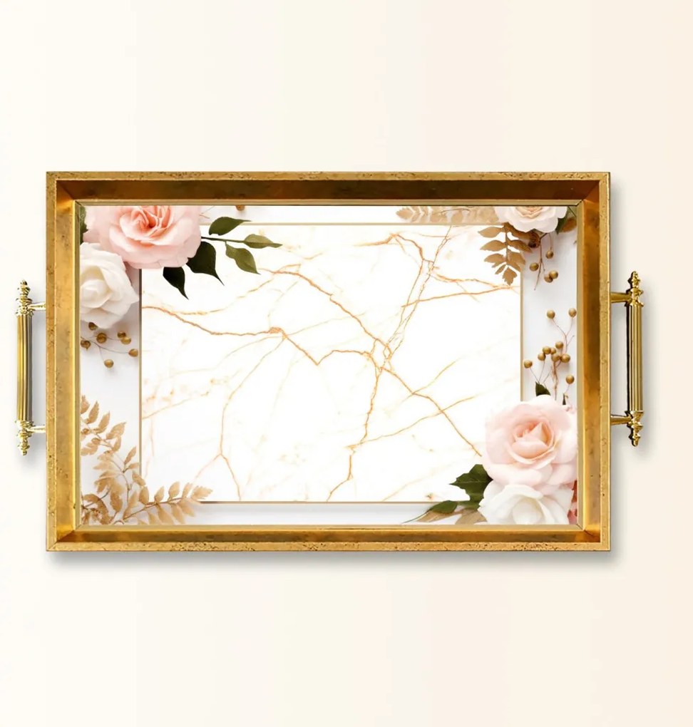Üveg tálca, 38×24 cm – TPEA9907