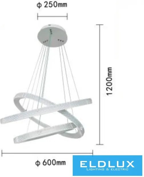 ELDLUX LP-33BN Modern Led Függesztett Lámpa IP20
