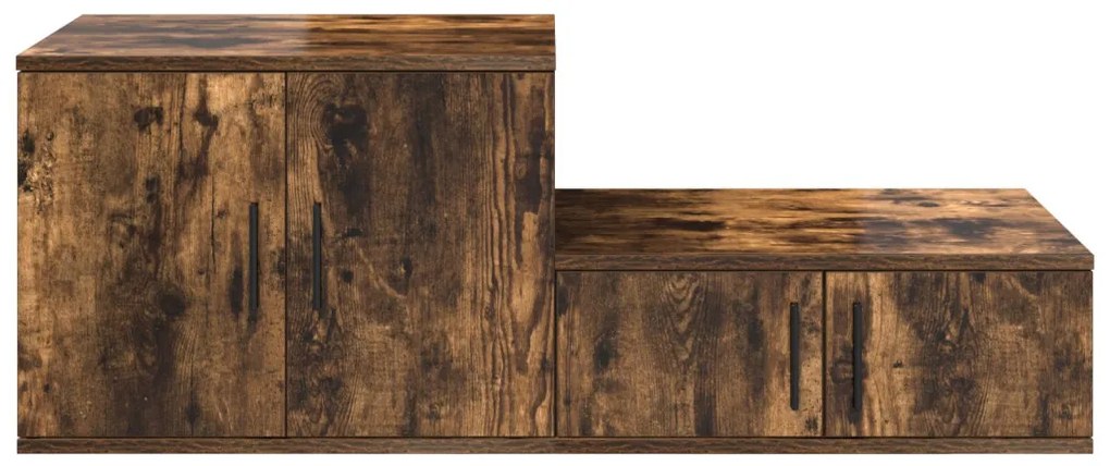 Füstölt Tölgy Tároló Szekrény 118x41x40 cm Mérnöki Fa