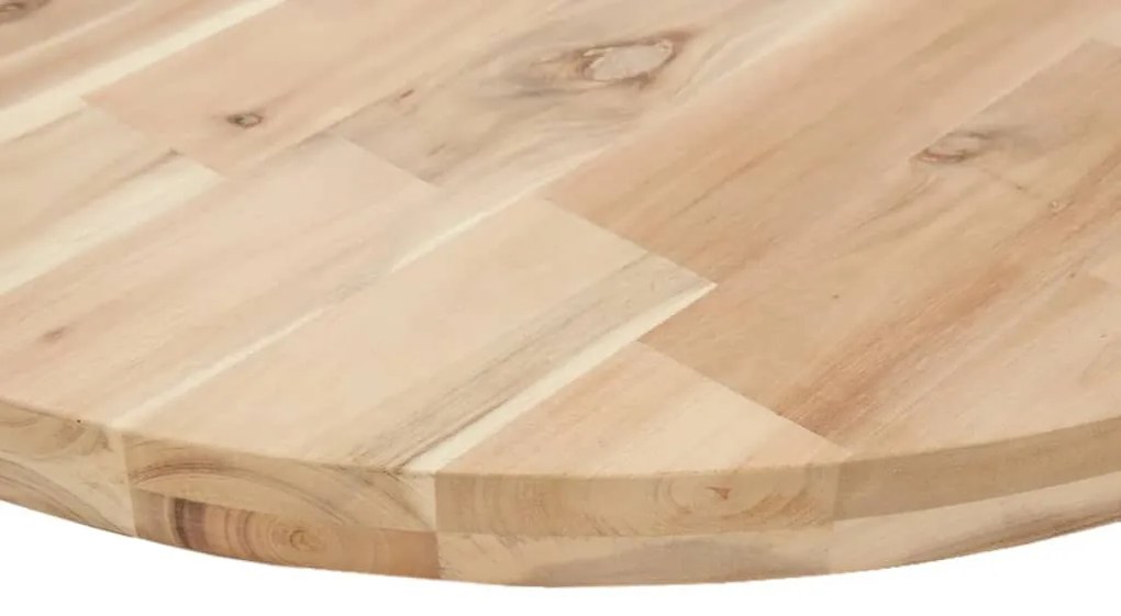 kerek tömör akácfa asztallap Ø80 x 4 cm