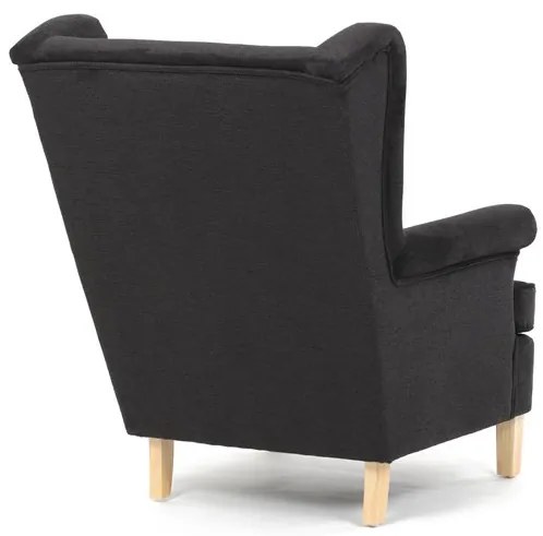 Fekete Szövet U-Fotel. AK-388 BK2