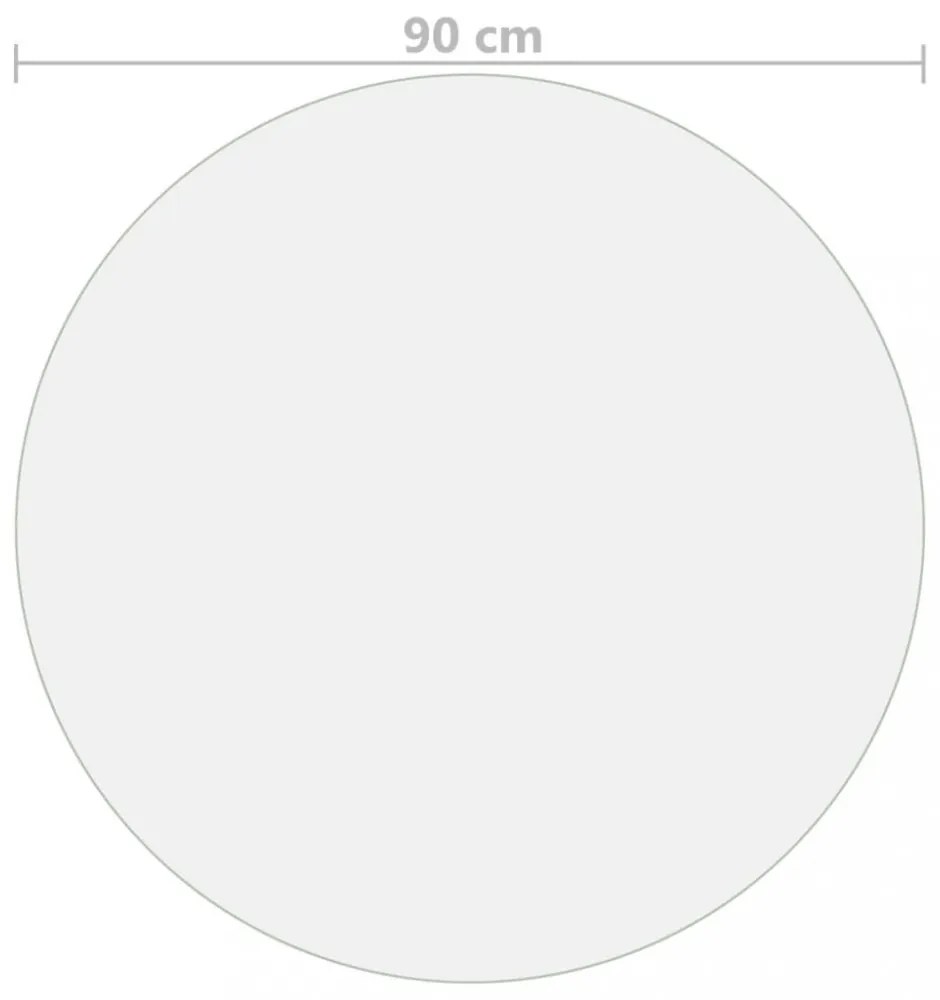 átlátszó PVC védőabrosz Ø 90 cm 2 mm