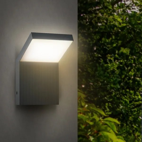 Brilagi - LED kültéri fali lámpatest RIANO LED/8W/230V antracit IP65