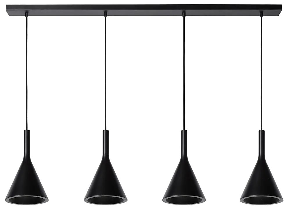 Lucide 35410/04/30 - Csillár zsinóron GIPSY 4xE27/25W/230V