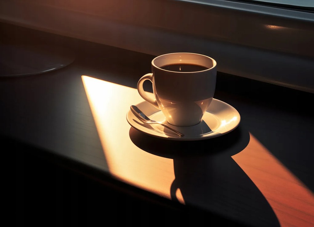 Poszter 18x13cm Kávé a reggelben