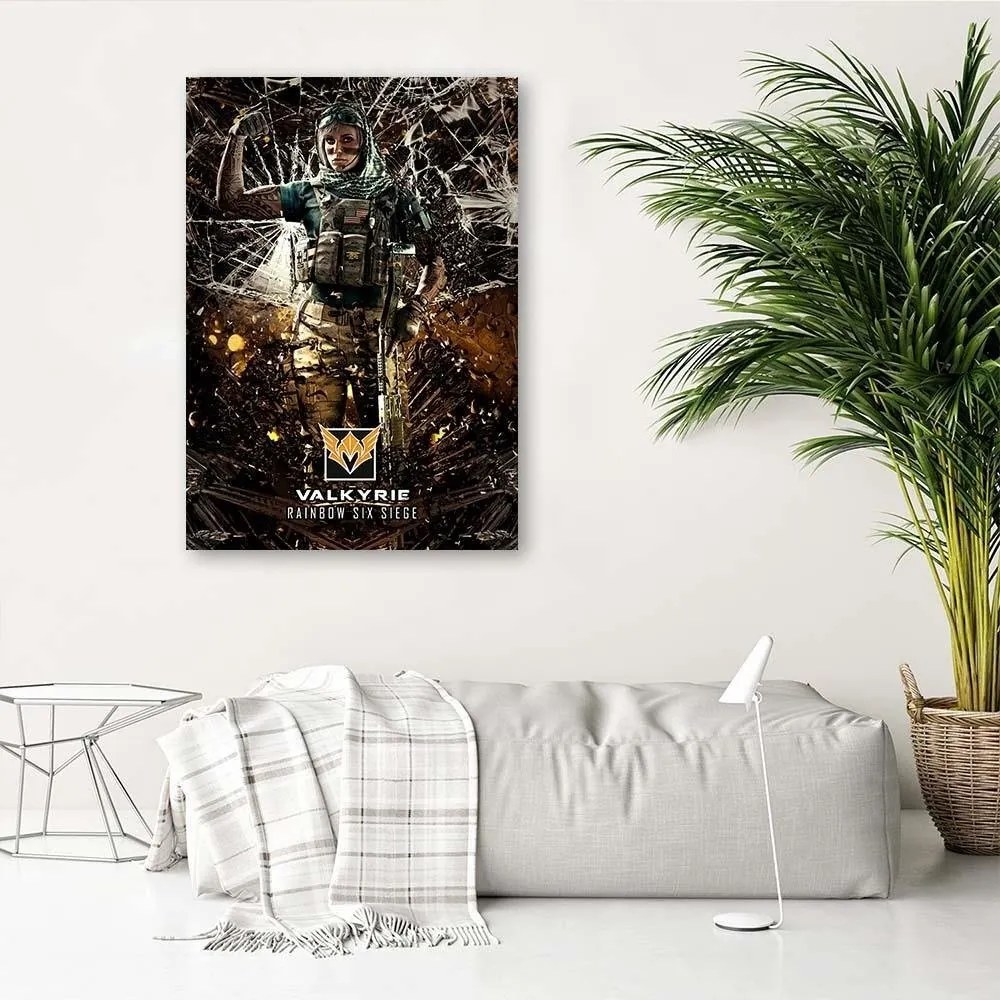 Gario Vászonkép Narancssárga karakter játszik Rainbow Six Siege - SyanArt Méret: 80 x 120 cm