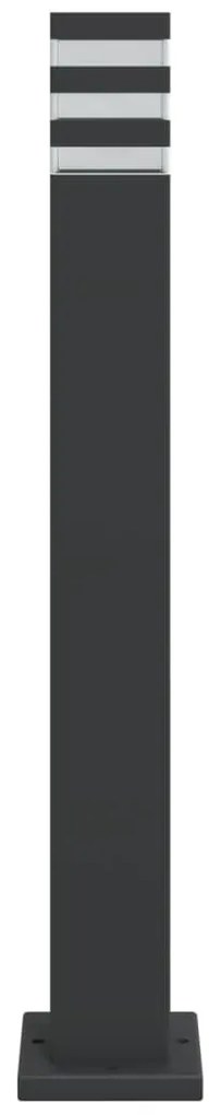 fekete alumínium kültéri állólámpa 80 cm